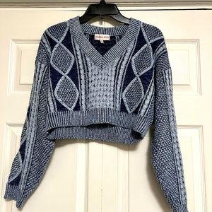 Willow and Wing cropped sweater